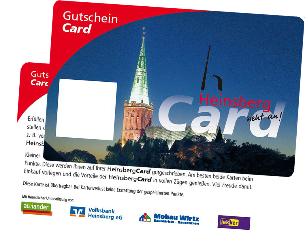GutscheinCard ergänzt das Angebot der HeinsbergCard